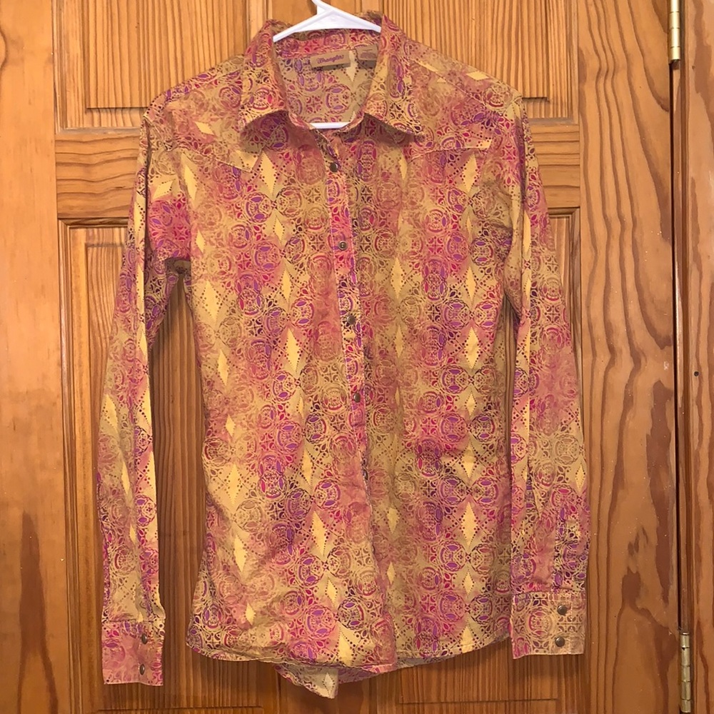 Psychedelic Ladies Wrangler Western Pearl Snap